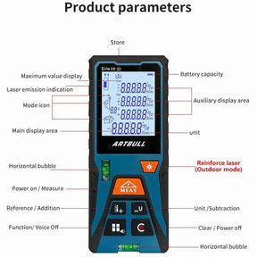 Fita métrica laser digital, medidor de distância a laser - LaserMeasure