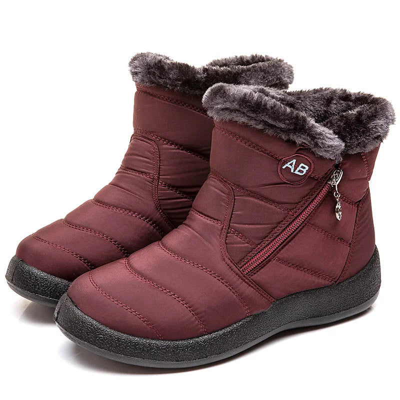 Bota Impermeável Feminina com Zíper de Luxo - Outono/Inverno - LuxBoots