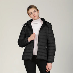 Jaqueta Bomber Vintage em Couro Sintético com Capuz para Outono/Inverno - UrbanChic