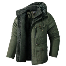 Jaqueta Masculina Acolchoada Com Capuz Para Inverno - REF001