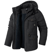 Jaqueta Masculina Acolchoada Com Capuz Para Inverno - REF001