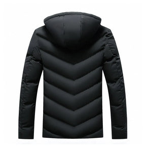 Jaqueta Masculina Puffer Com Capuz Forrado - REF017