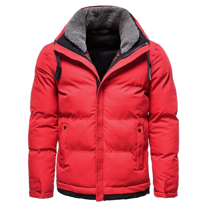 Jaqueta Masculina Puffer Térmica Com Gola Alta Forrada - REF019