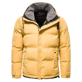 Jaqueta Masculina Puffer Térmica Com Gola Alta Forrada - REF019