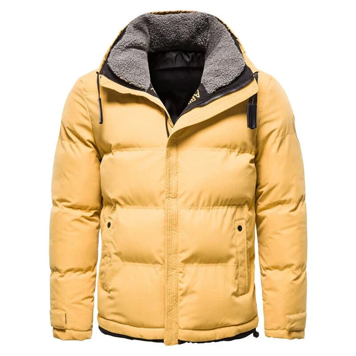 Jaqueta Masculina Puffer Térmica Com Gola Alta Forrada - REF019