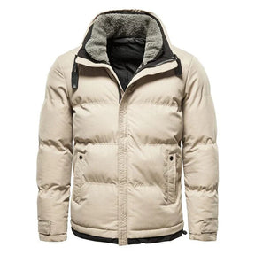 Jaqueta Masculina Puffer Térmica Com Gola Alta Forrada - REF019