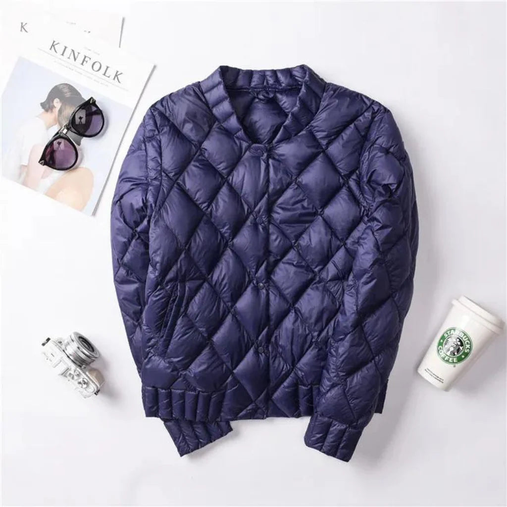 Jaqueta Feminina Puffer Matelassê de Inverno - REF037