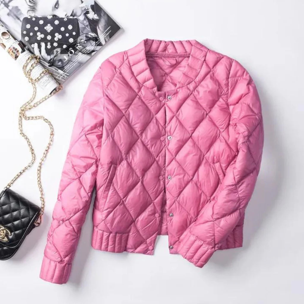 Jaqueta Feminina Puffer Matelassê de Inverno - REF037