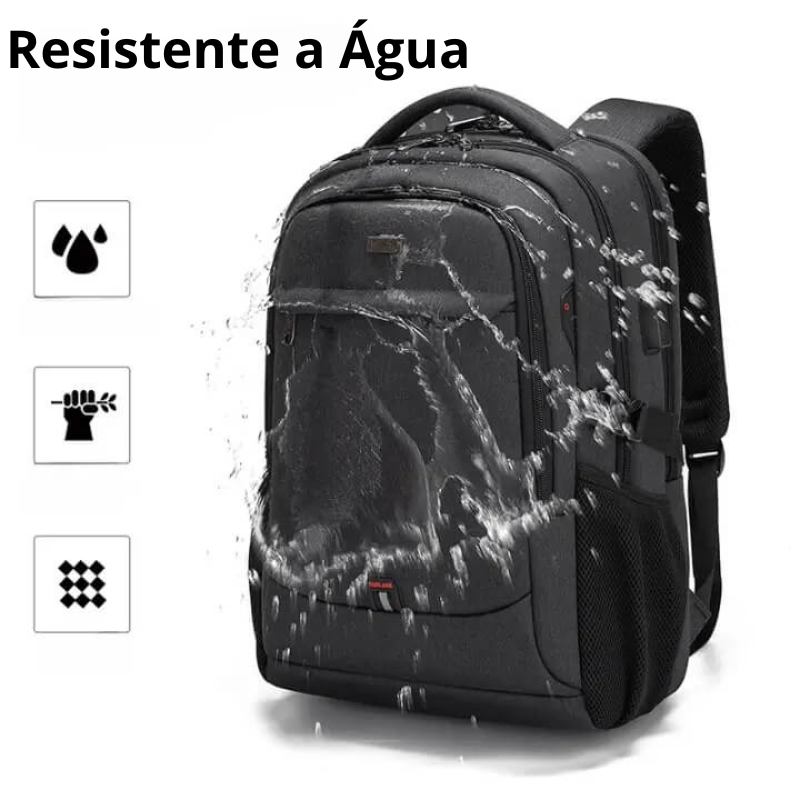 Mochila Executiva Virtua MC01 - Notebook 17'', Impermeável e Porta USB