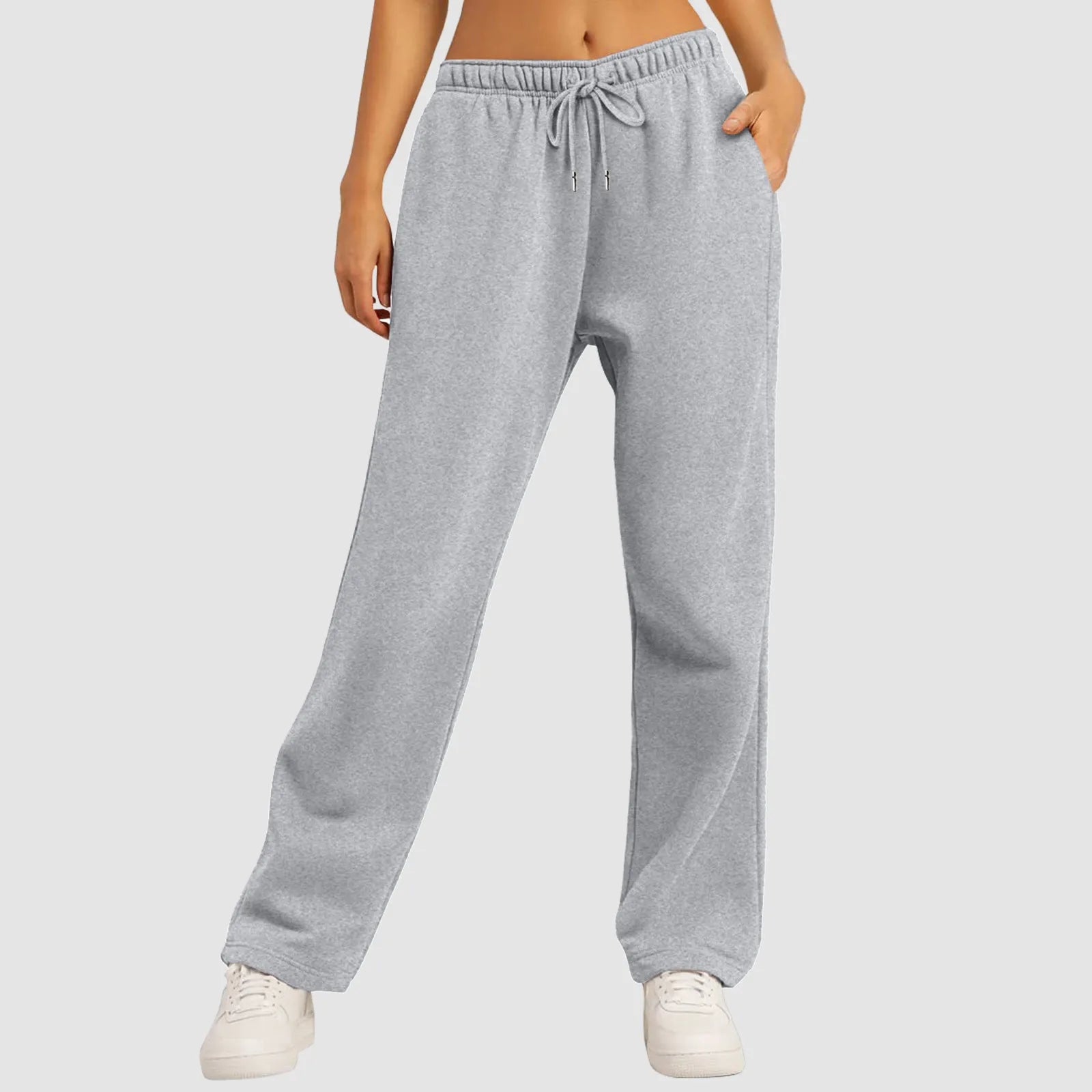 Calça Moletom Forrado de Lã Feminino - Ideal para Fitness e Viagens - CozyChic