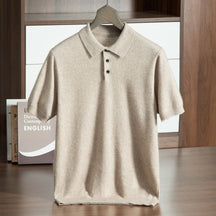 Camisa Gola polo Masculina Malha de Alta Qualidade Camisa Confortável