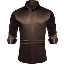 Camisa Social Masculina De Botões Camisa De Cetim