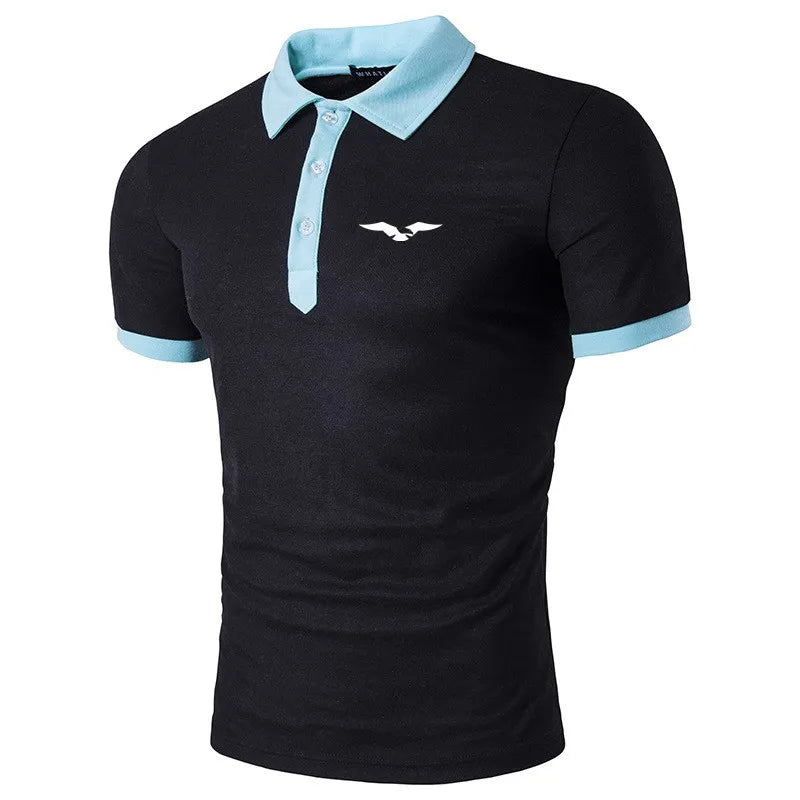 Camisa gola Polo Masculina Moda Casual Básica Confortável