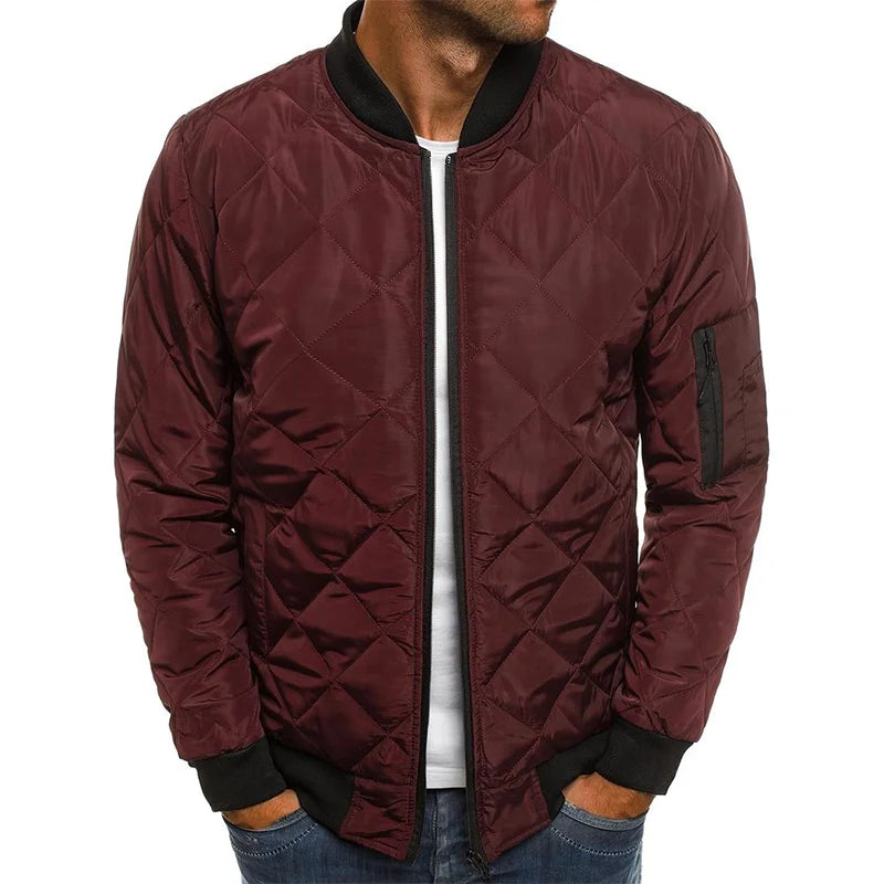 Jaqueta Masculina Bomber Com Zíper Coleção Inverno 2024 - REF106