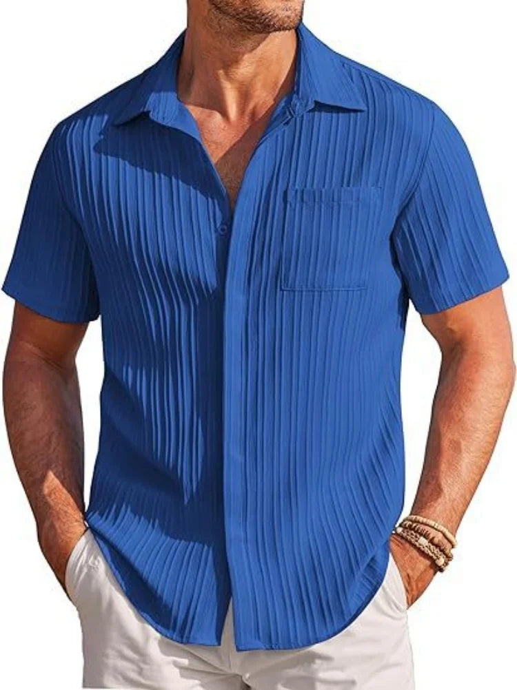 Camisa social Masculina De Botões Material De Alta Qualidade