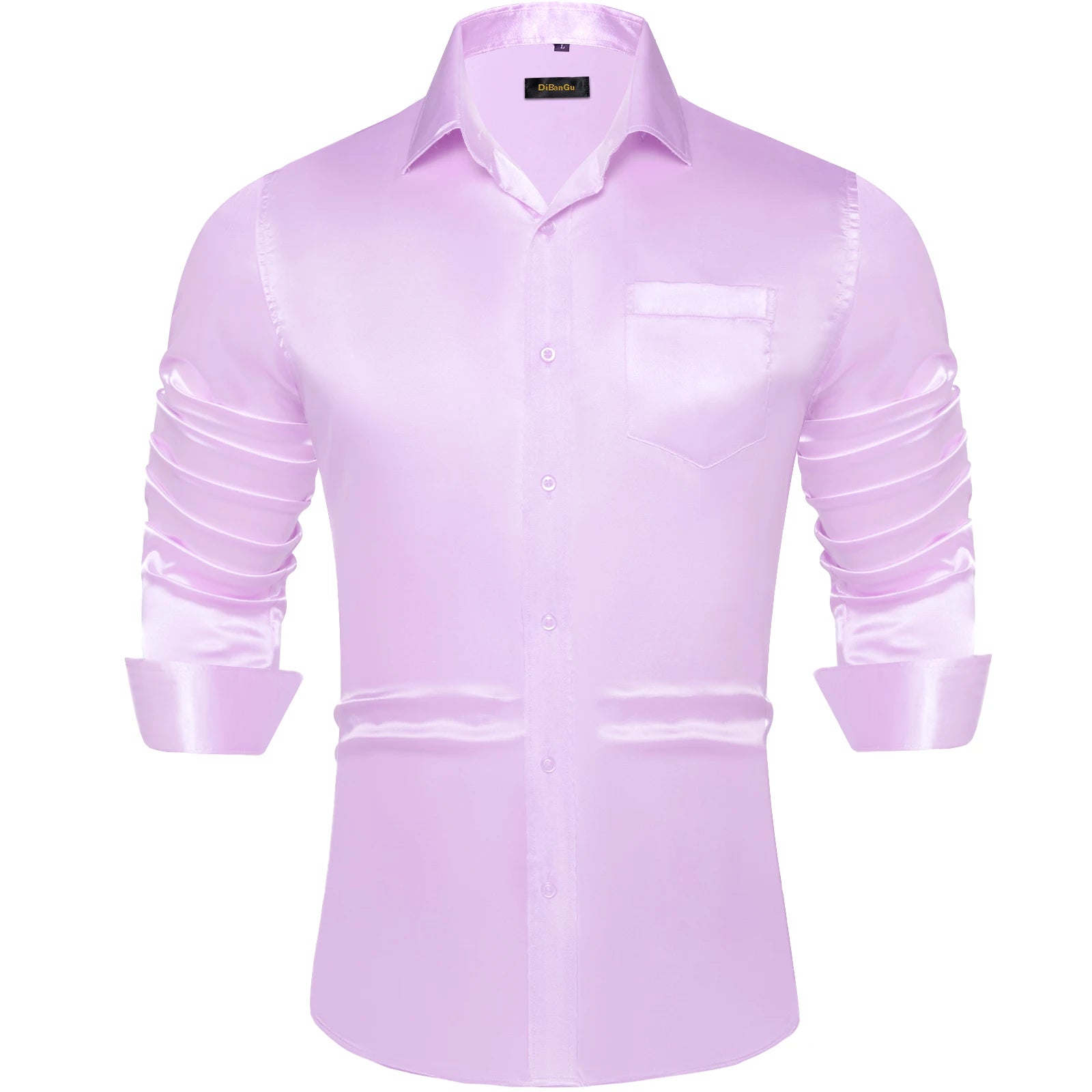 Camisa Social Masculina De Botões Camisa De Cetim