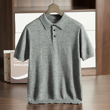 Camisa Gola polo Masculina Malha de Alta Qualidade Camisa Confortável