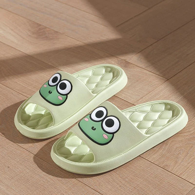 Sandália Crocs Confortável Antiderrapante Estampa Sapo Desenho Animado Chinelo Doméstico