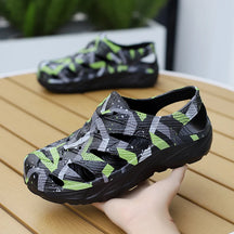 Sandálias Crocs Masculina Impermeável Respirável Estampa Camuflada