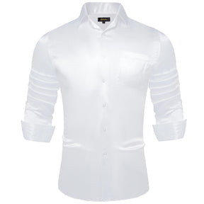 Camisa Social Masculina De Botões Camisa De Cetim