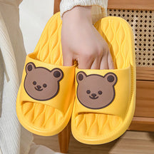 Sandália Crocs Unissex Antiderrapante Confortável estampa Urso Desenho Animado Moda Casual De Alta Qualidade