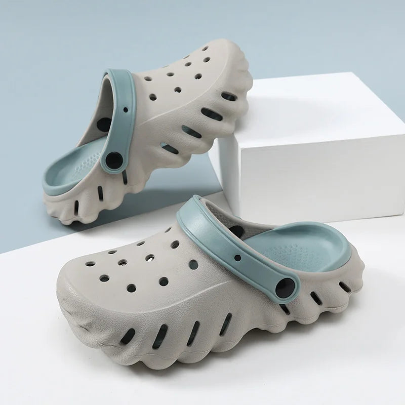 Sandália Crocs Masculina Respirável Design Com Recortes