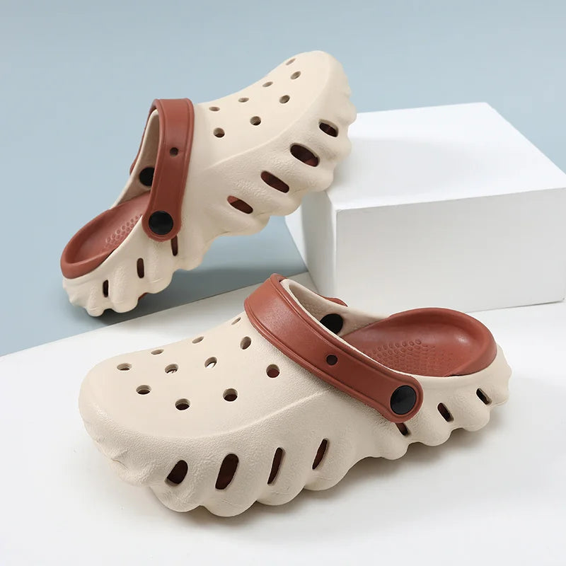 Sandália Crocs Masculina Respirável Design Com Recortes