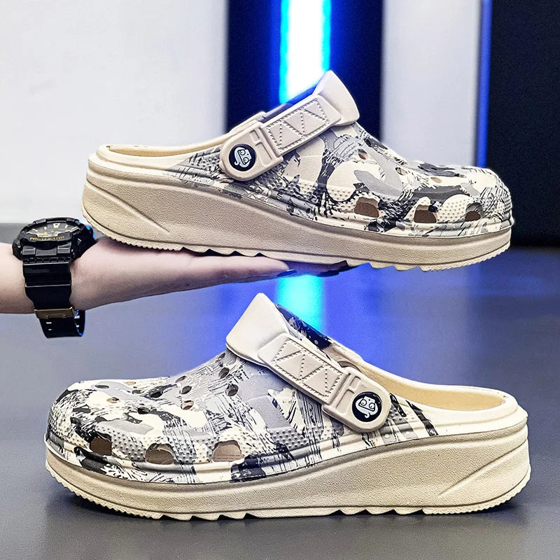 Sandália Crocs Camuflada Com Arco De Apoio Sandália De Eva De Alta Qualidade