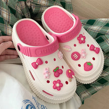 Sandália Crocs De Eva Feminina Confortável Com Acessórios E Arco De Apoio Tendência