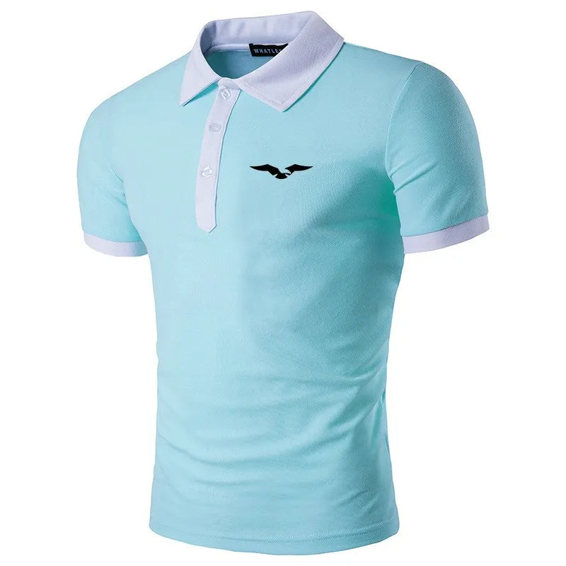 Camisa gola Polo Masculina Moda Casual Básica Confortável