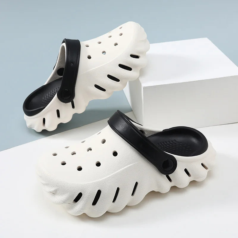 Sandália Crocs Masculina Respirável Design Com Recortes