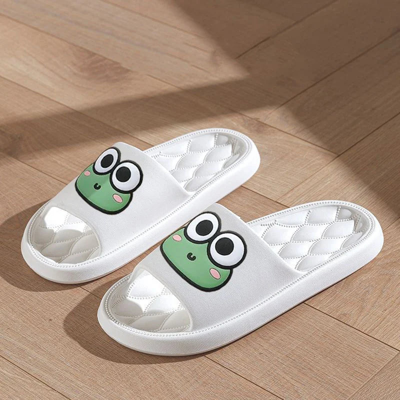 Sandália Crocs Confortável Antiderrapante Estampa Sapo Desenho Animado Chinelo Doméstico