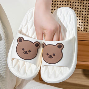 Sandália Crocs Unissex Antiderrapante Confortável estampa Urso Desenho Animado Moda Casual De Alta Qualidade