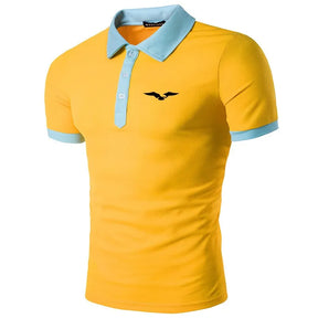 Camisa gola Polo Masculina Moda Casual Básica Confortável