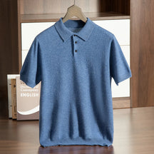 Camisa Gola polo Masculina Malha de Alta Qualidade Camisa Confortável