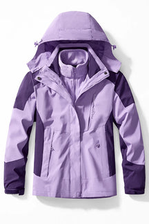 Jaqueta Parka Feminina 3 Em 1 Impermeável Para Inverno - REF113