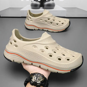 Sandália Crocs Masculina Plataforma Confortável Design Respirável De Qualidade