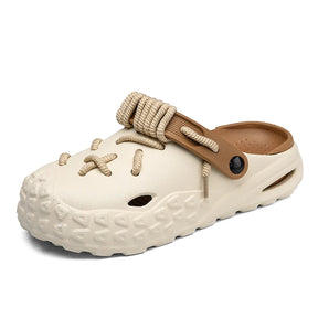 Sandália Crocs Masculina Confortável Design Com  Cordão E Recortes